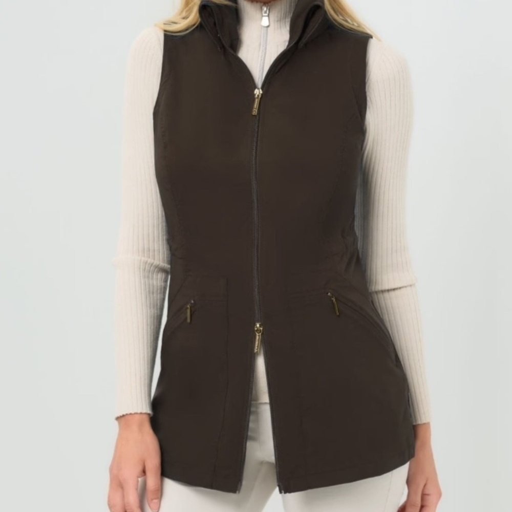 ANATOMIE DELANEY MID WEIGHT STRETCH VEST WOMENS XS S M L XL ESPRESSO TRAVEL NEW - Picture 8 of 9